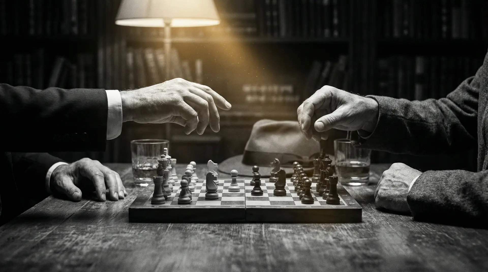 出卖我dj 艺术探索系列 - 非线性叙事，棋盘上的对弈象征命运的交错